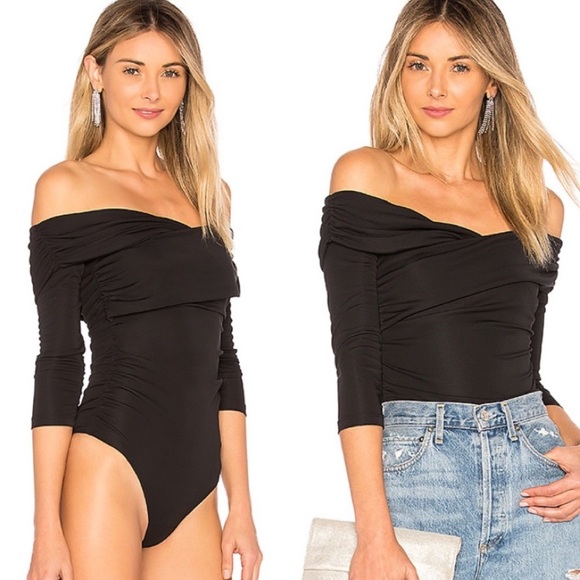 MAJORELLE Tops - Majorelle Cyprus Bodysuit in Black